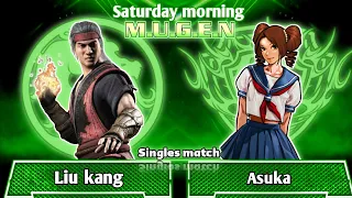 Saturday Morning Mugen: Liu kang Vs asuka