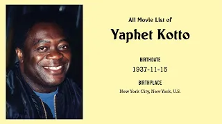 Yaphet Kotto Movies list Yaphet Kotto| Filmography of Yaphet Kotto