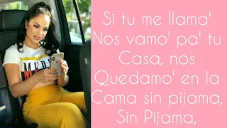 Becky g, sin Pijama (letra) ft. Natti natasha