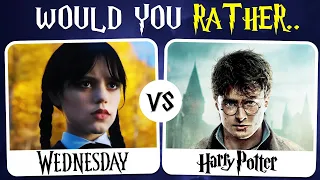 Would You Rather | Harry Potter vs Wednesday Edition 🧙‍♂👧🏻