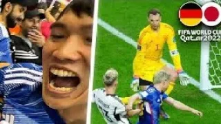 Japanese fans reaction after beating Germany 🇩🇪 2-1 World Cup 2022