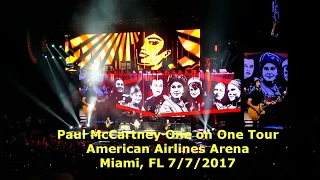 Excerpts Paul McCartney Live Miami 7/7/2017: Back In USSR, Let it Be, Ob-La-Di, Live and Let Die,