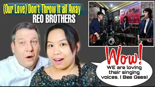 REO BROTHERS (Our Love) Don’t Throw It All Away | Bee Gees / Andy Gibb |DUTCH COUPLE REACTION