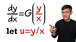 Homogeneous Differential Equations (introduction & example)