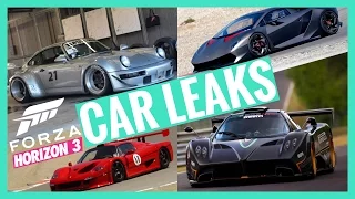 Forza Horizon 3 Car Leaks Car List | Sesto Elemento, Porsche, Zonda R, F50 GT & More