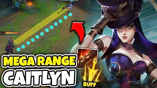Caitlyn but I have the longest Auto Attack range possible (Season 12 Lethal Tempo)