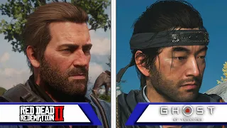 Ghost of Tsushima VS Red Dead Redemption II | 4K Graphics & Interaction Comparison