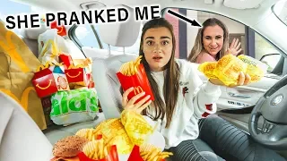 Letting The Person In Front Of Me Decide What I Eat (PRANK) | CloeCouture