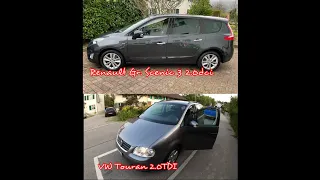 Dragy Box 50-130km/h battle 😆 Renault Gr. Scenic 3 2.0dci VS. VW Touran 2.0TDI