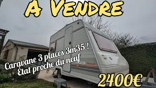 A vendre : Une caravane Sterckeman impeccable à petit prix !