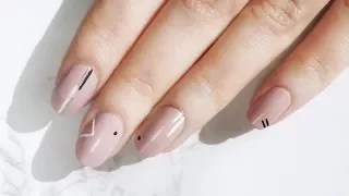 Minimal Geometric Nail Art
