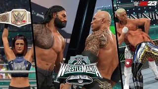 WWE WrestleMania 40 Full Show Prediction Highlights (Part 1) WWE 2K23