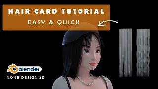 Blender Hair Cards for Game-Ready Character Creation (EASY & QUICK)