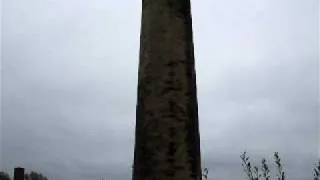 fred dibnah discovers a chimney.
