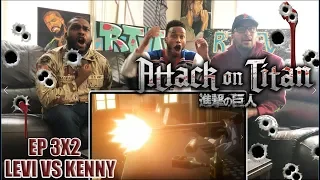 LEVI VS KENNY! ATTACK ON TITAN 3X2 REACTION/REVIEW (SEASON 3 EP 2)