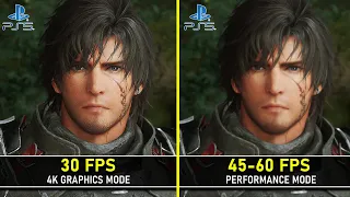 Final Fantasy 16 | PS5 | Quality (30 FPS) vs Performance Mode (60 FPS) | Graphics Comparison