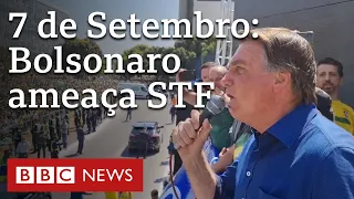 As ameaças de Bolsonaro em discurso a manifestantes no 7 de Setembro