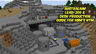 Desh , Australium & Lead - 209 production guide for HBM's NTM Minecraft