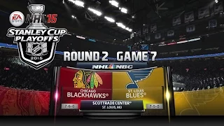NHL 15 Playoffs [#18] | Round 2 Game 7 - Chicago Blackhawks vs St. Louis Blues (4/26/2015)