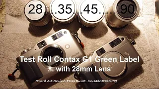 Contax G1 Green Label with 28mm lens