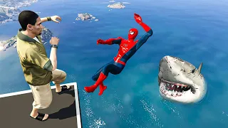 GTA 5 Spider-Man Classic | Water Ragdolls Jumps/Fails (Euphoria Physics) Ep.165