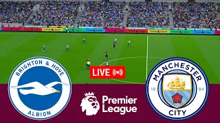 [LIVE] Brighton Hove Albion vs Manchester City Premier League 23/24 Full Match -VideoGame Simulation