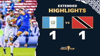 Extended Highlights: Guatemala 1-1 Trinidad Tobago - Gold Cup 2021