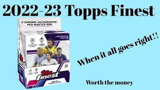 22-23 Topps Finest UEFA Competitions Hobby box opening/ Amazing Box!