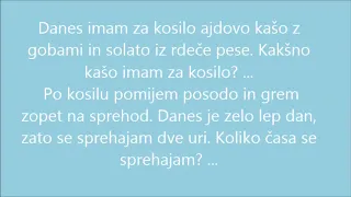 Словенский язык- Moj dan