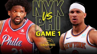 New York Knicks vs Philadelphia 76ers Game 1 Full Highlights | 2024 ECR1 | FreeDawkins