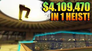 This Week Is Mid, I Started To Ledge Grab Glitch In Casino Heist! , $4.1 Million In 1 Heist!