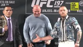 UFC 196: Conor McGregor trolls Rafael Dos Anjos during Staredown