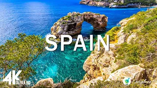 Spain 4K - Amazing Beautiful Nature Scenery with Relaxing Music (4K Video Ultra HD)