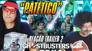 REAÇÃO Ghostbusters Apocalipse de Gelo,  PATÉTICO  TRAILER 2#reacao