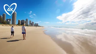 Virtual Walk To Beach On A Sunny Winter's Day - Gold Coast Australia - Southport To Surfers Paradise