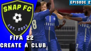 Τα πρώτα μας match με την ομάδα|Fifa 22 create a club|Ep2