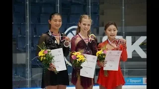 Alexandra Trusova / Nepela Memorial 2019 Victory Ceremony