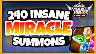 INSANE MIRACLE SUMMONS | Mobile Legends Adventure