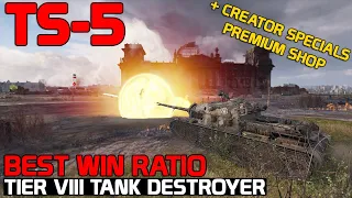 TS-5 - The BEST win ratio Tier VIII Tank Destroyer | World of Tanks