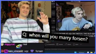 xQc reacts to AI xQc marrying Forsen