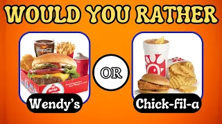 WOULD YOU RATHER? | Snack and Food edition |  Quiz