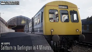 Saltburn to Darlington in 4 Minutes - Tees Valley Line - Timelapse - Train Sim World 2