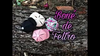 Mini Boné de feltro