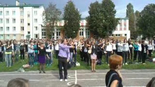 Репетиция "Флешмоб" перед днем города. Гомель. 04.09.2012