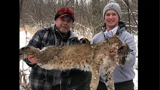 Northern WI Bobcat Hunt 2020 (BIG CAT DOWN + ICE Fishing!?)