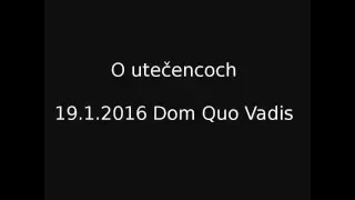 Diskusia o utečencoch 19.1.2016