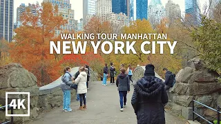 [4K] NEW YORK CITY - Walking Tour Manhattan, Central Park & 6th Avenue, Travel, NYC, USA, 4K UHD