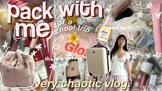 🎀🥥 PACK WITH ME & PREP (for a school trip) 2024𓇼 how i pack, travel essentials + outfits *vlog*