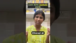 Learn Some Aesthetic Words - English Speaking with Janhavi Panwar