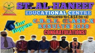 Class 10 CBSE 2020 Topper | Live Interview | How to become a topper ?:St.Al-HaneefEducational Centre